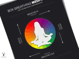 Box Breathing Meditation Poster - Dark Edition - Image 2