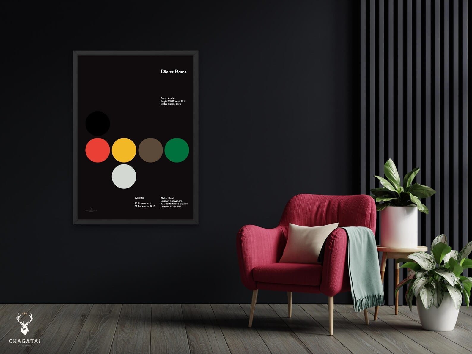 Braun’s Dieter Rams inspired poster featuring functionalist industrial design, minimalist layout, and modern wall art for designers.