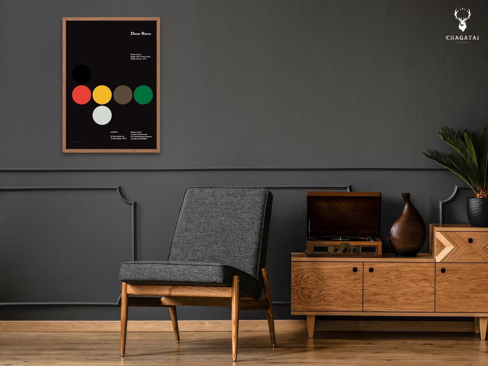 Dieter Rams wall art print influenced by Bauhaus, minimalist industrial design, and Braun’s timeless product legacy.