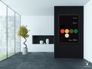 Inspirational Braun Dieter Rams poster print for designers, creatives, and modernists seeking minimalist wall decor.