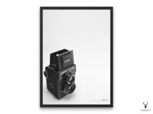 Retro Lubitel Camera Monochrome Poster 2