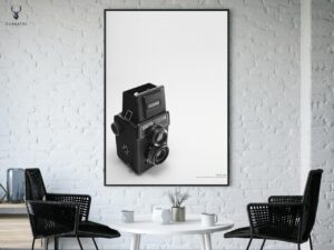 Retro Lubitel Camera Monochrome Poster 2 - Image 5