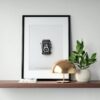 Retro Rolleiflex Camera Monochrome Poster - Image 2