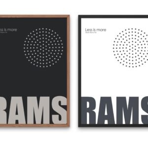 Dieter Rams - Less is More Poster - Double Edition in This Pack