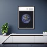 Planet Earth Wall Art – Educational Earth Poster for students, classrooms, and space wall decor.