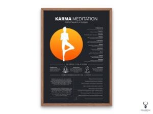 Karma Meditation Chart Poster - Dark Edition