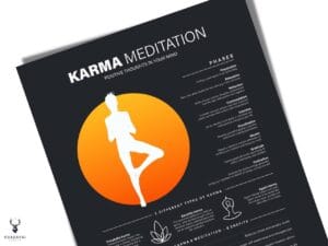 Karma Meditation Chart Poster - Dark Edition - Image 2