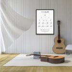 Music note value chart with note durations and rest symbols. Perfect digital learning tool for piano and music theory students.