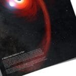 Black Hole Poster with glowing accretion disk, educational astronomy wall print for classrooms