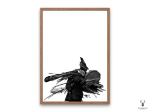 Mystical Shaman Monochrome Poster 1 - Image 4