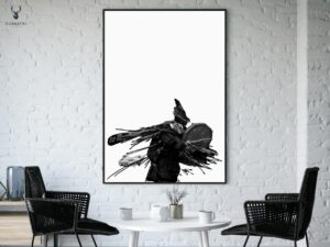 Mystical Shaman Monochrome Poster 1 - Image 5