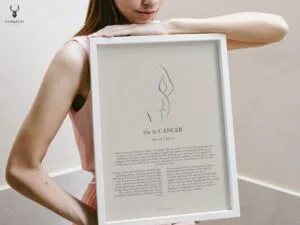 She is Cancer Minimalist Zodiac Home Decor - Image 3