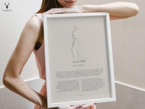 She is Leo Minimalist Zodiac Home Decor - Image 3