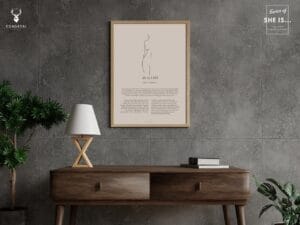 She is Leo Minimalist Zodiac Home Decor - Image 5