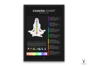 Chakra Chart - Home Meditation Decor - Dark Edition