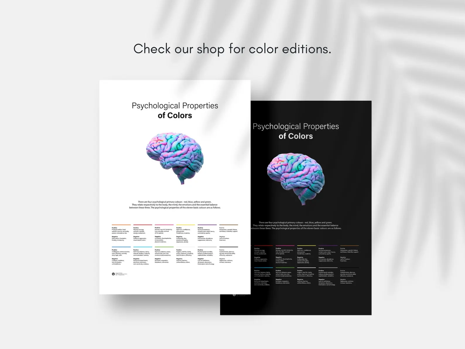 Color Theory & Psychology Chart – Designer & Marketer Reference Wall Print