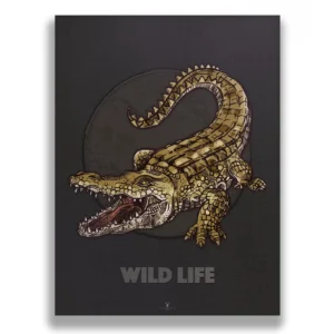 Crocodile Vintage Art Gallery Poster