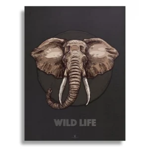 Elephant Vintage Art Gallery Poster