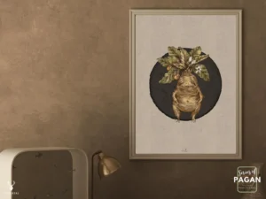 Herbology Mandrake Gothic & Nordic Poster - Image 3
