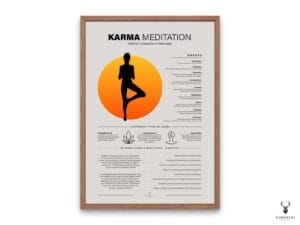 Karma Meditation Chart Poster - Light Edition