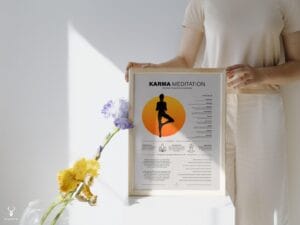 Karma Meditation Chart Poster - Light Edition - Image 3