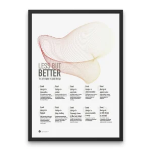 Less But Better Poster