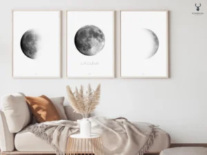 Moon Phases Wall Art Set of 3 - Image 5