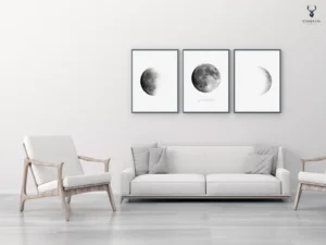 Moon Phases Wall Art Set of 3 - Image 4