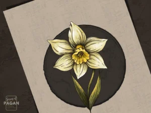 Narcissus Flower Gothic & Nordic Poster - Image 4