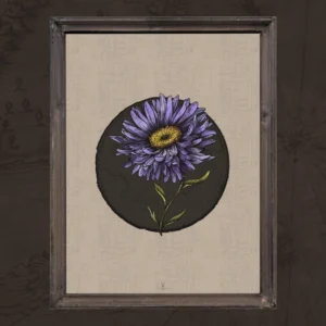 Purple Flower Gothic & Nordic Poster