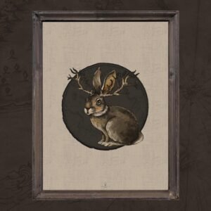 Rabbit Gothic & Nordic Art Poster