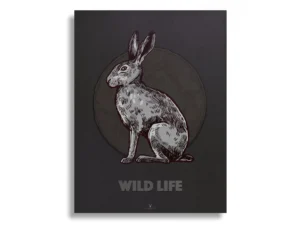 Rabbit Vintage Art Gallery Poster