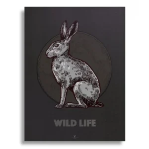 Rabbit Vintage Art Gallery Poster
