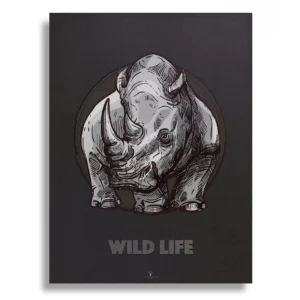Rhino Vintage Art Gallery Poster
