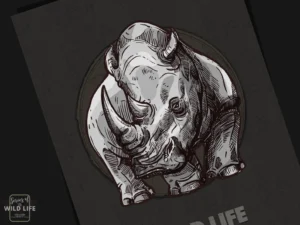 Rhino Vintage Art Gallery Poster - Image 3