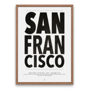San Francisco Typographic Poster
