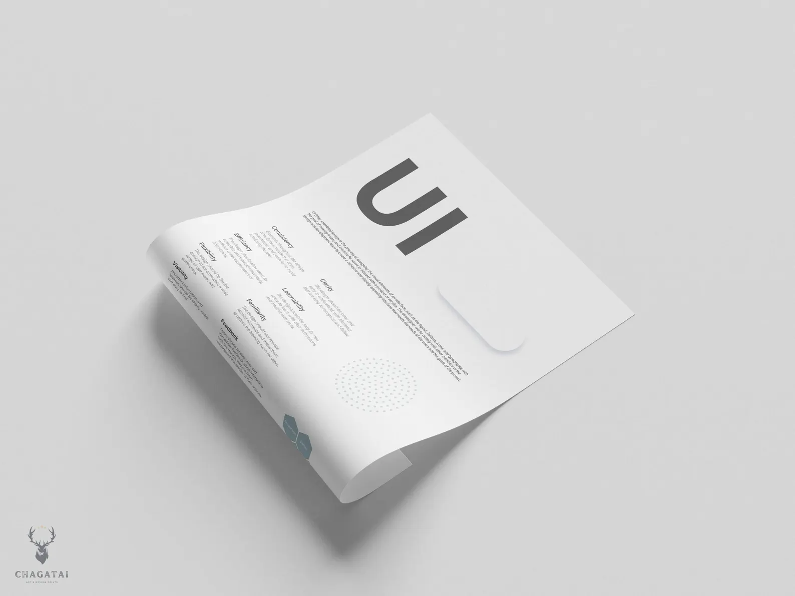 User interface design rules cheat sheet poster