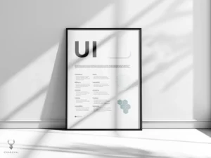 UI consistency clarity efficiency principles poster