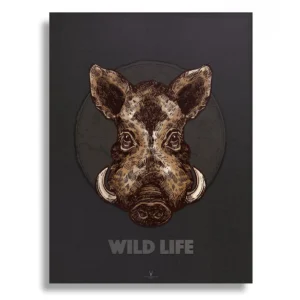 Wild Boar Vintage Art Gallery Poster