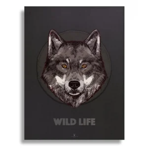 Wild Wolf (Börü) Vintage Art Gallery Poster