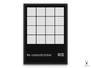 Be Unpredictable - Inspirational Minimalist Poster