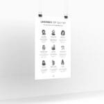 Guitar history wall art featuring legendary guitarists and music icons