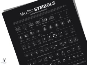 Music Symbols Terms Cheat Sheet - Dark - Image 2