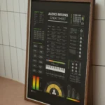 Vocal mixing cheat sheet with EQ frequencies, compression settings, and clarity guide for singers and producers.