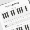 Piano Notes Chart Poster Beginners - Light Edition - Image 2