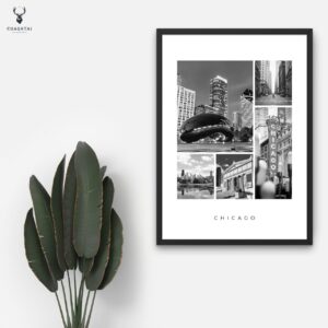 Chicago Monochrome Poster - Image 4