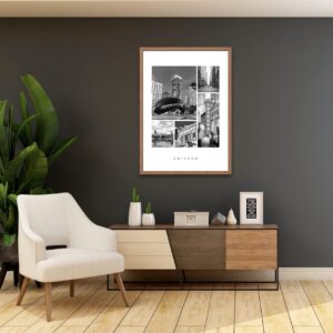 Chicago Monochrome Poster - Image 3
