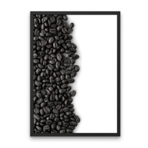 Coffee Beans Monochrome Poster