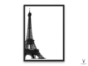 Eiffel Tower Monochrome Poster