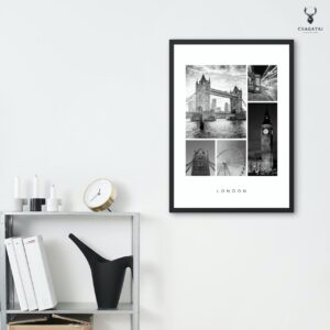 London City Monochrome Poster - Image 3